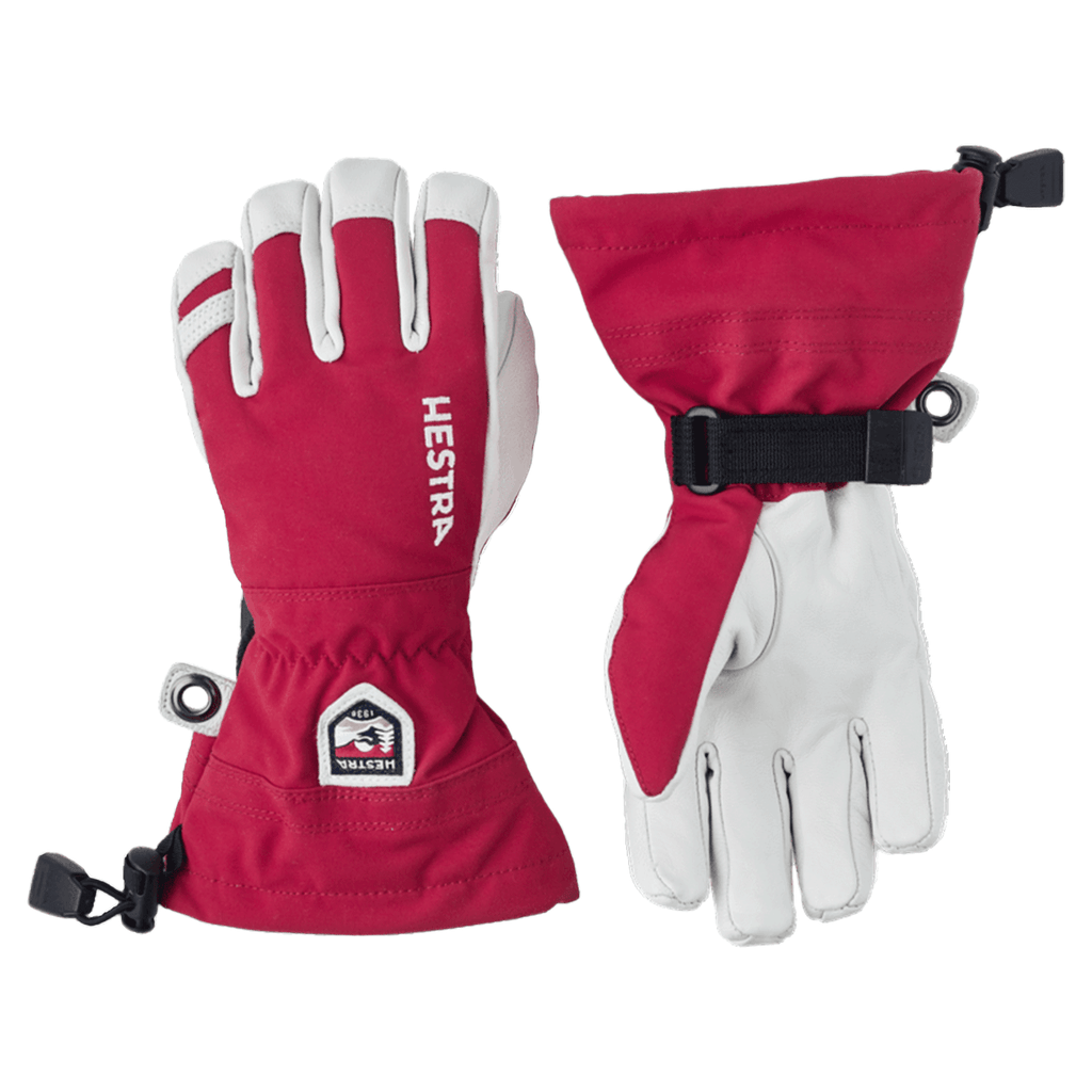 Hestra Kids Heli Ski Jr Glove Red - Comor - Go Play Outside