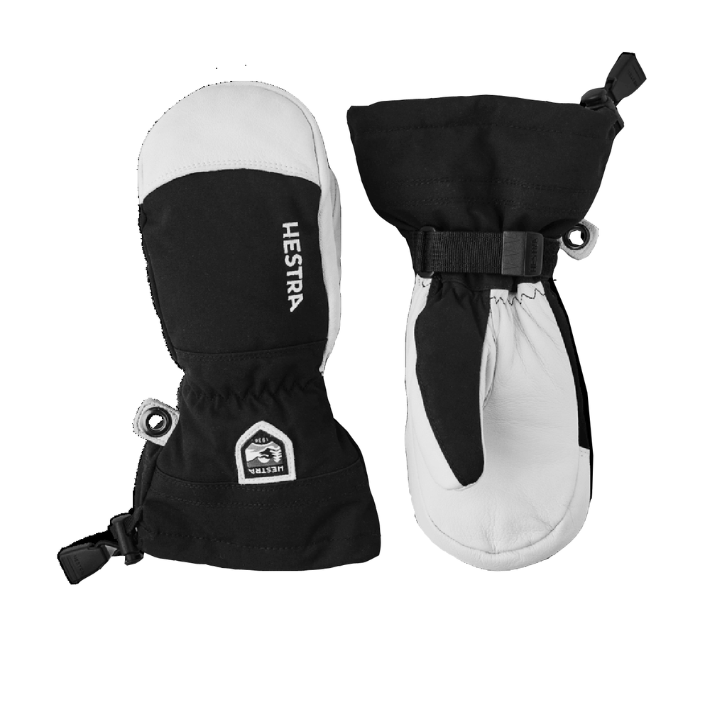 Hestra Kids Heli Ski Jr. Mitt Black - Comor - Go Play Outside
