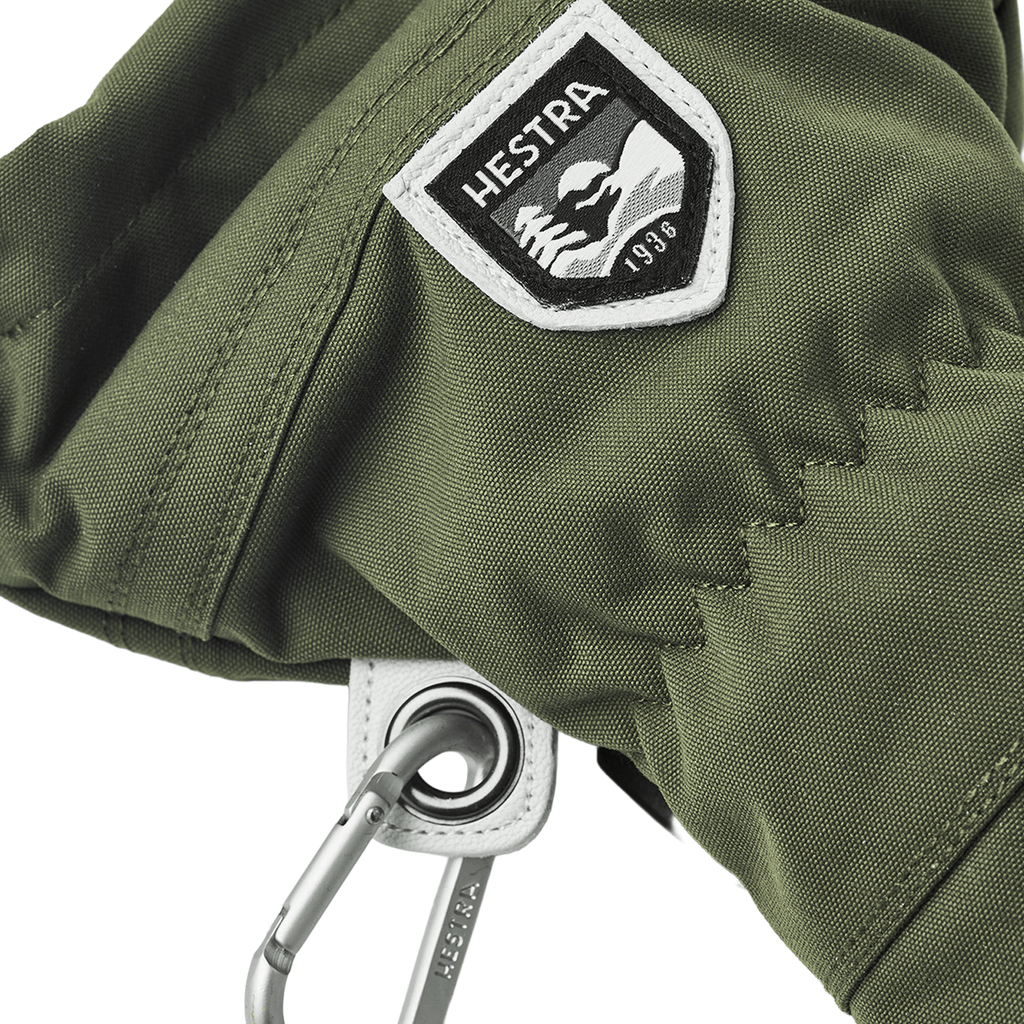 Hestra Men's Army Leather Heli Ski Glove Olive - Comor - Go Play Outside