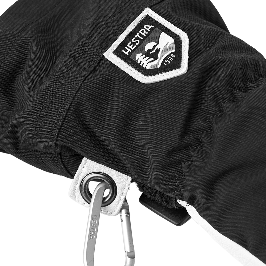 Hestra Men's Leather Heli 3 - Finger Mitt Black - Comor - Go Play Outside