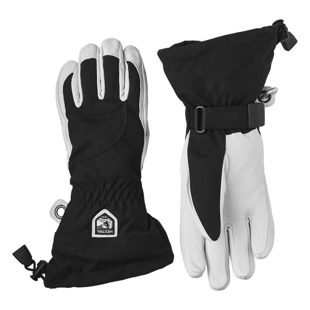 Hestra Women's Heli Ski Glove Black/Off White - Comor - Go Play Outside
