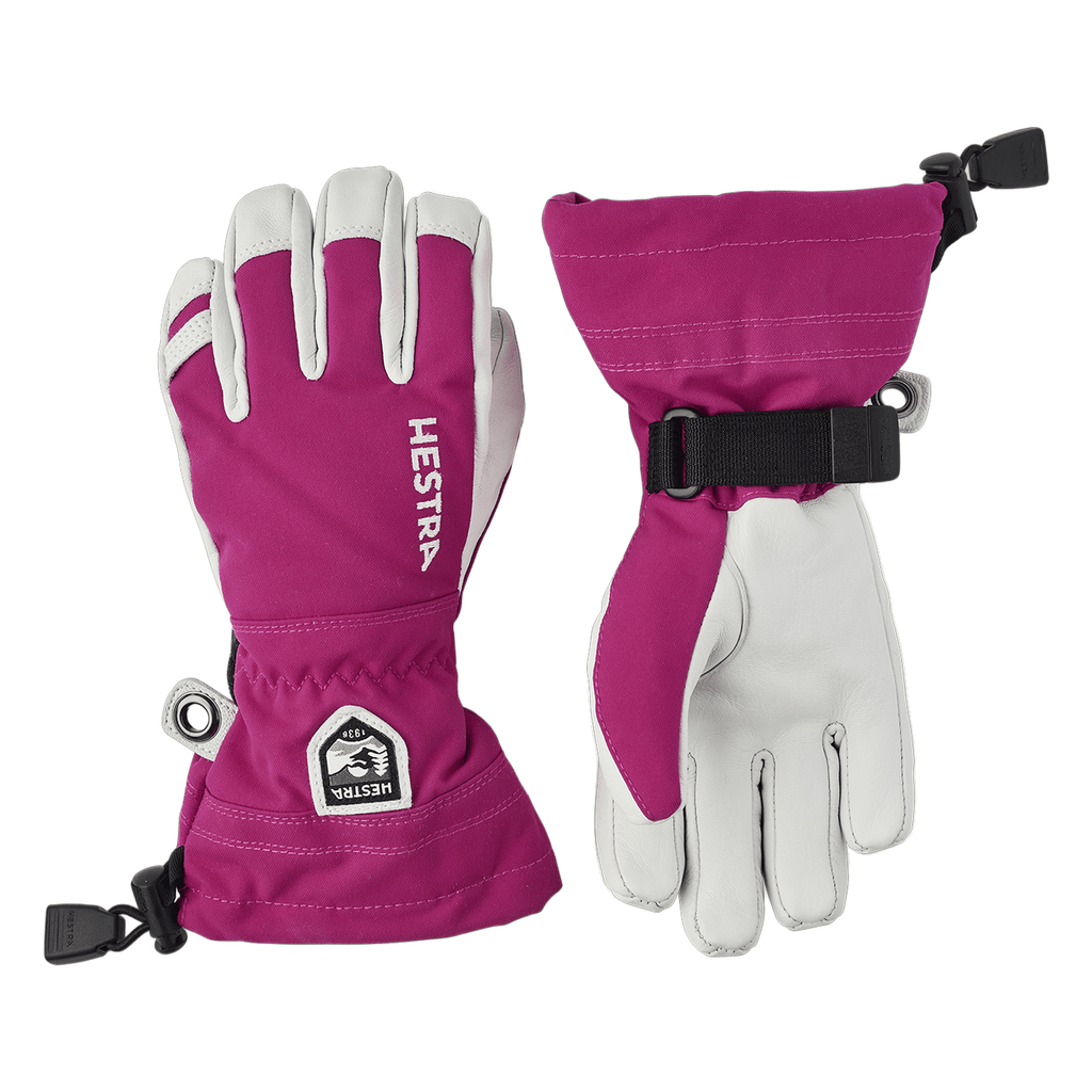 Hestra Youth Heli Ski Jr. Glove Fuschia - Comor - Go Play Outside