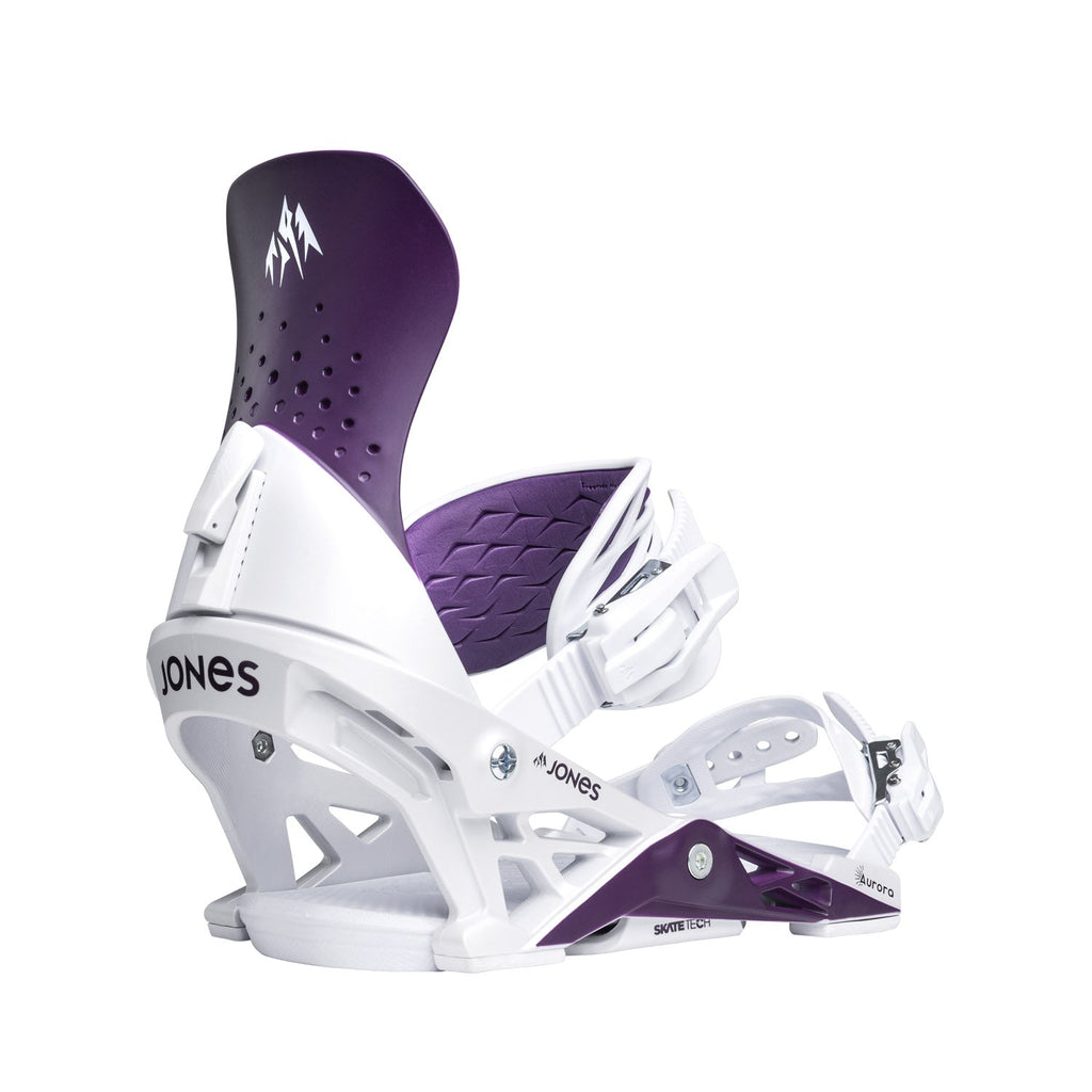 Jones Women's Aurora Snowboard Bindings 2026 Deep Purple White - Comor - Go Play Outside