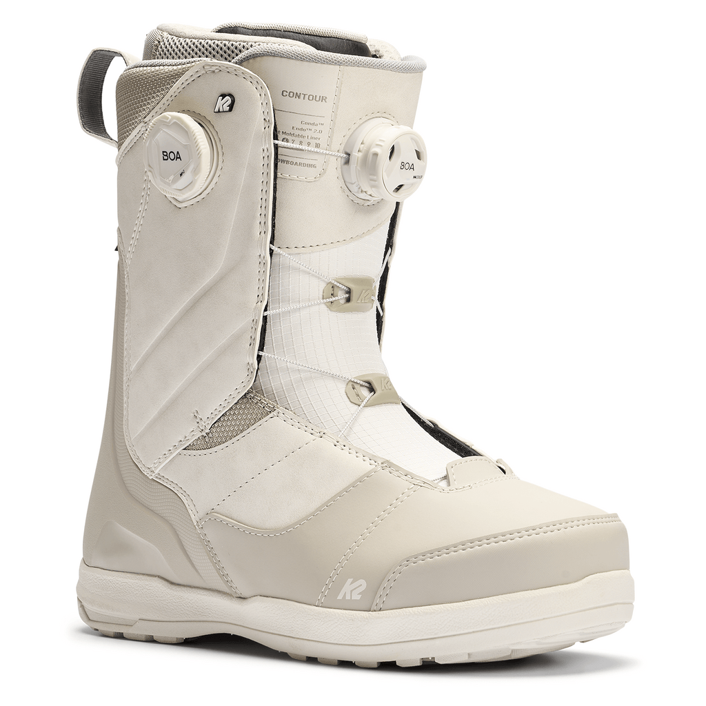 K2 Women's Contour Snowboard Boots 2026 Light Grey - Comor - Go Play Outside