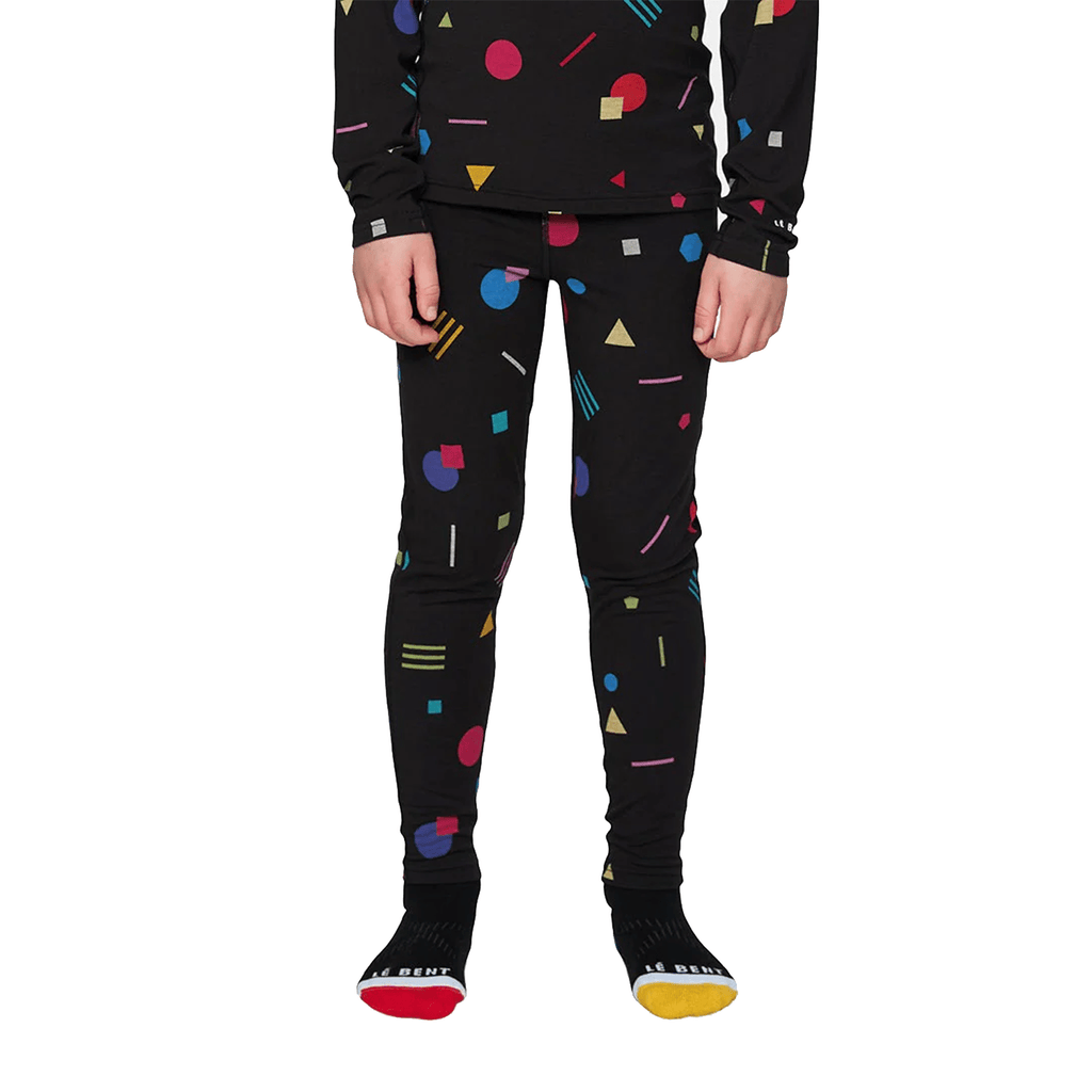 Le Bent Kid's Confetti Midweight Bottom 2026 Black Confetti - Comor - Go Play Outside