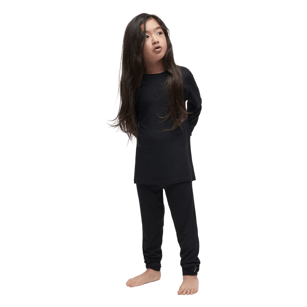 Le Bent Kids Core 260 Midweight Bottom Black - Comor - Go Play Outside