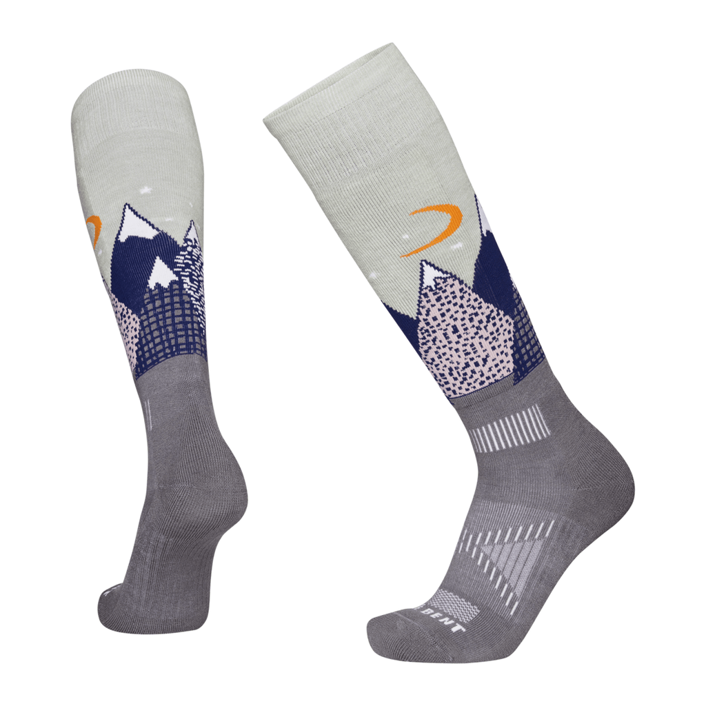 Le Bent Kid's Light Cushion Snowy Mountains Snow Sock Sea Foam - Comor - Go Play Outside