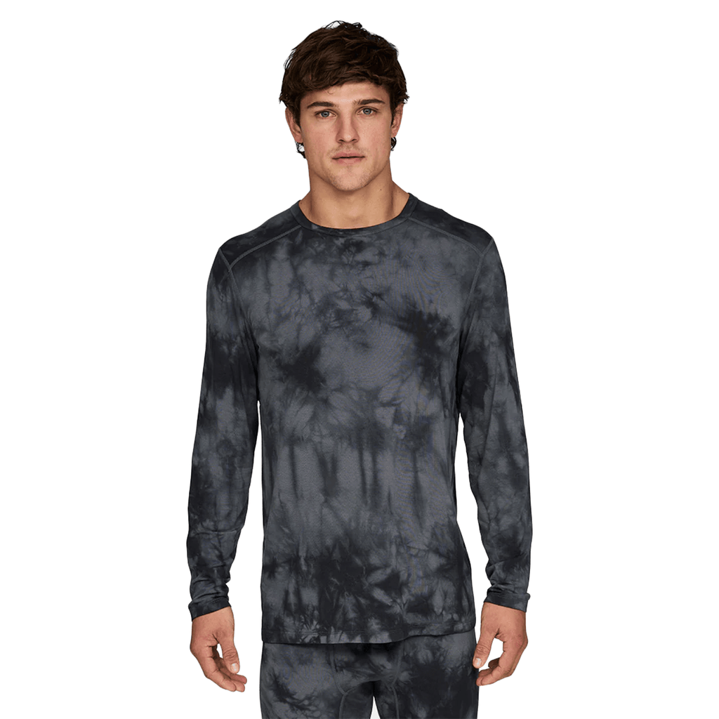 Le Bent Men's Lightweight Crew 2026 Charcoal Tie Dye - Comor - Go Play Outside
