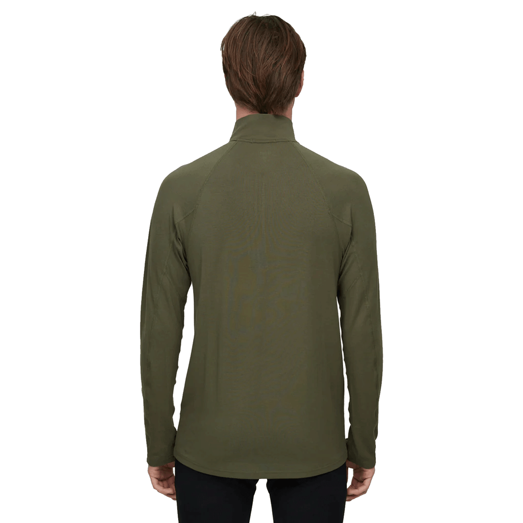 Le Bent Men's Midweight 1/4 Zip Top 2025 Dark Eucalyptus - Comor - Go Play Outside