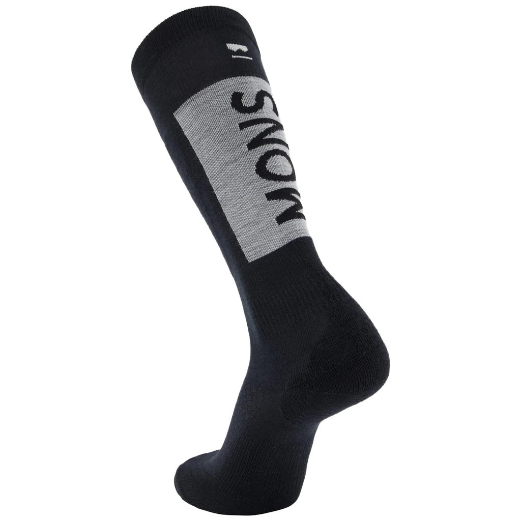 Mons Royale Atlas Snow Sock Black - Comor - Go Play Outside