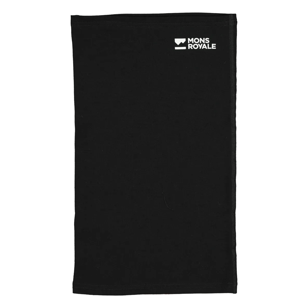Mons Royale Daily Dose Merino Neckwarmer Black - Comor - Go Play Outside