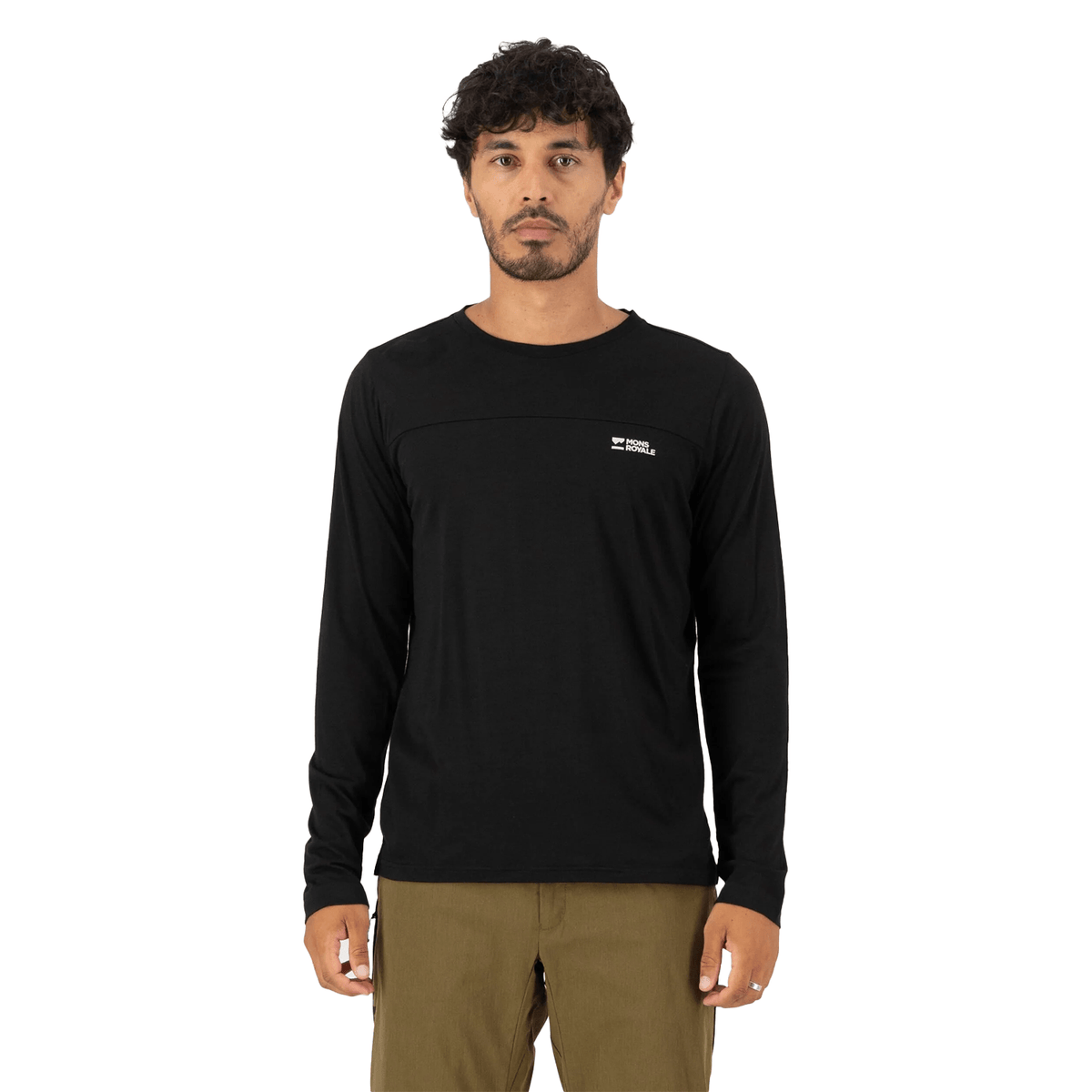 Mons Royale Men's Diversion Merino L/S Bike Jersey Black – Comor - Go ...