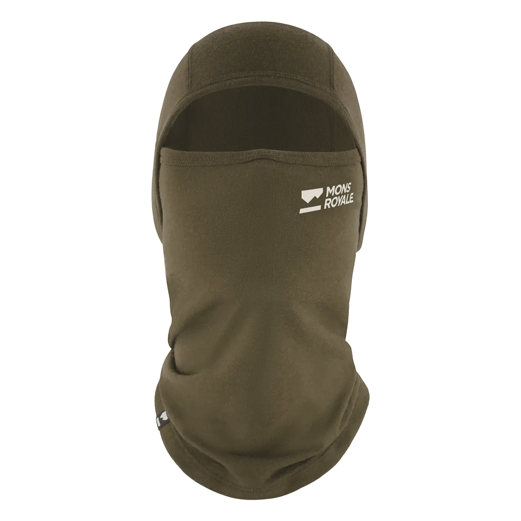 Mons Royale Santa Rosa Merino Balaclava Dark Olive - Comor - Go Play Outside