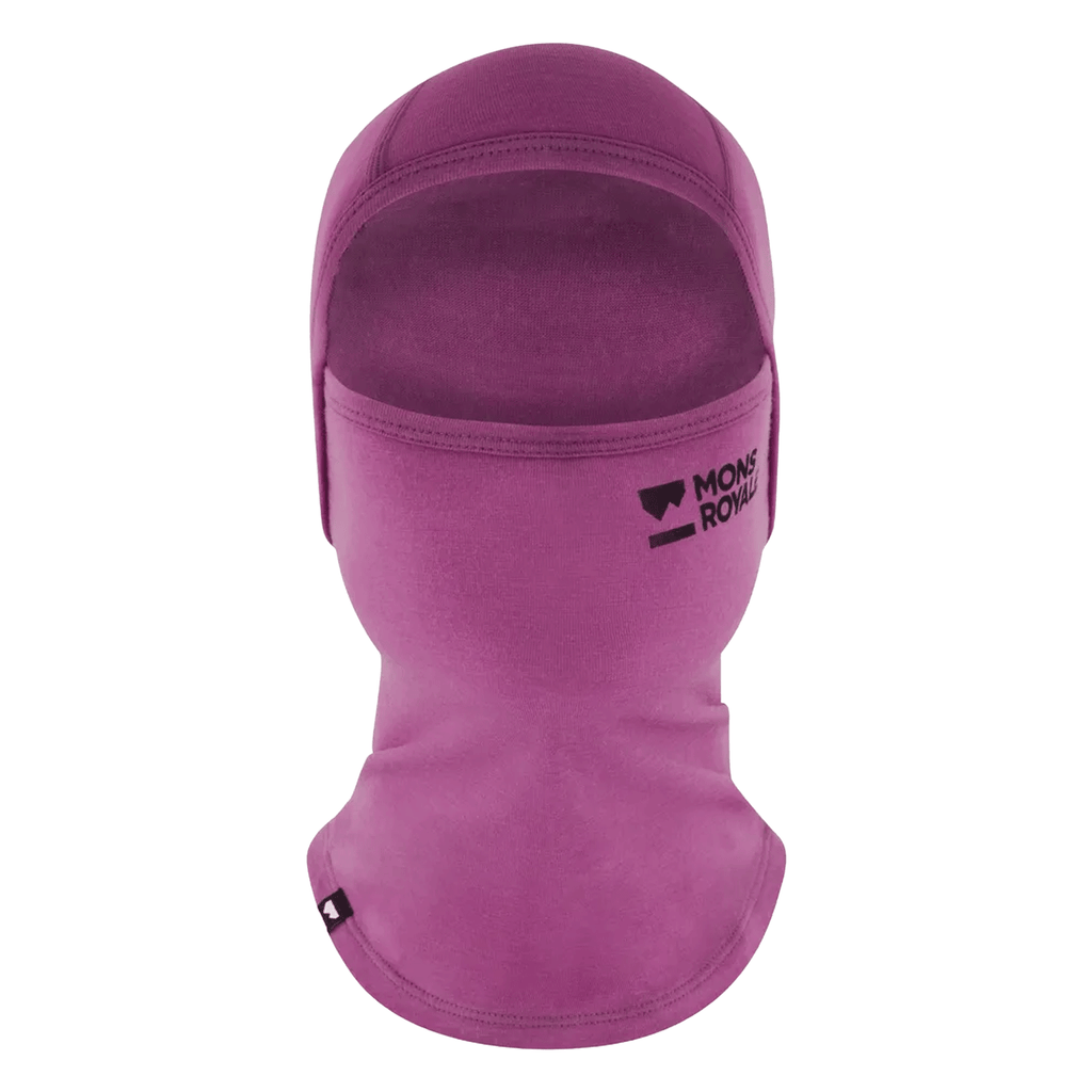 Mons Royale Santa Rosa Merino Balaclava Purple Bolt - Comor - Go Play Outside