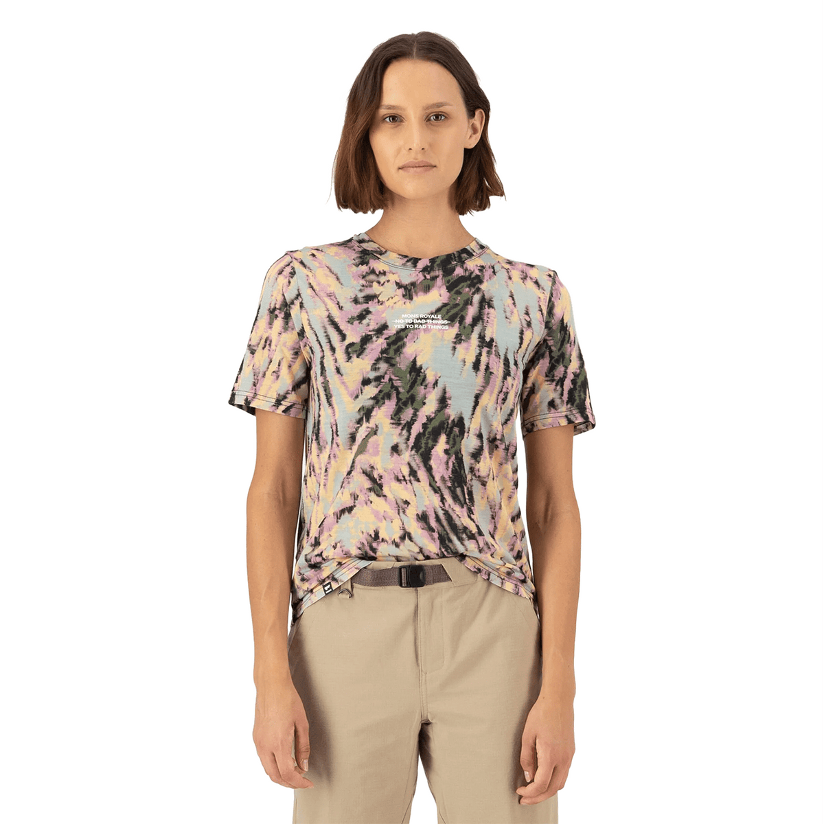 Mons Royale Women's Icon Merino T-Shirt Rad Things – Comor - Go Play ...