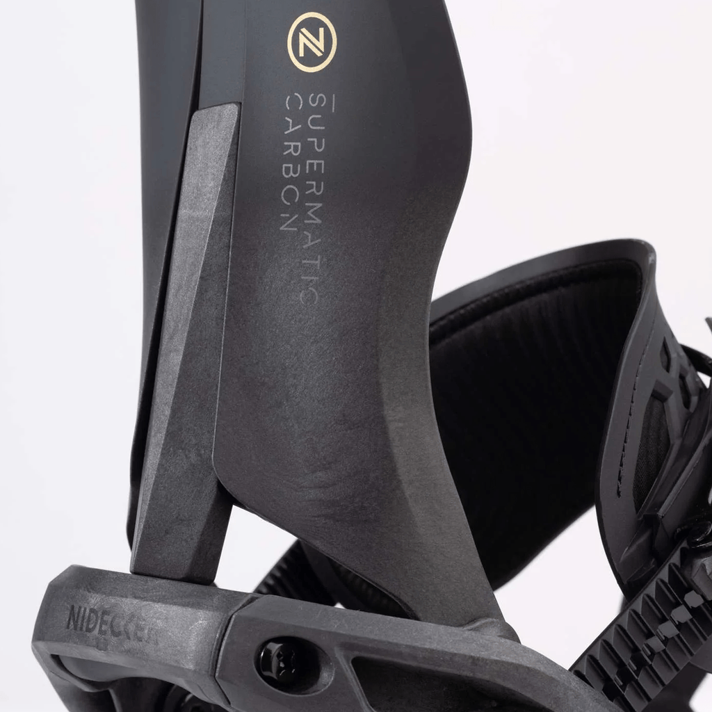 Nidecker Carbon Supermatic Snowboard Bindings 2026 Black - Comor - Go Play Outside
