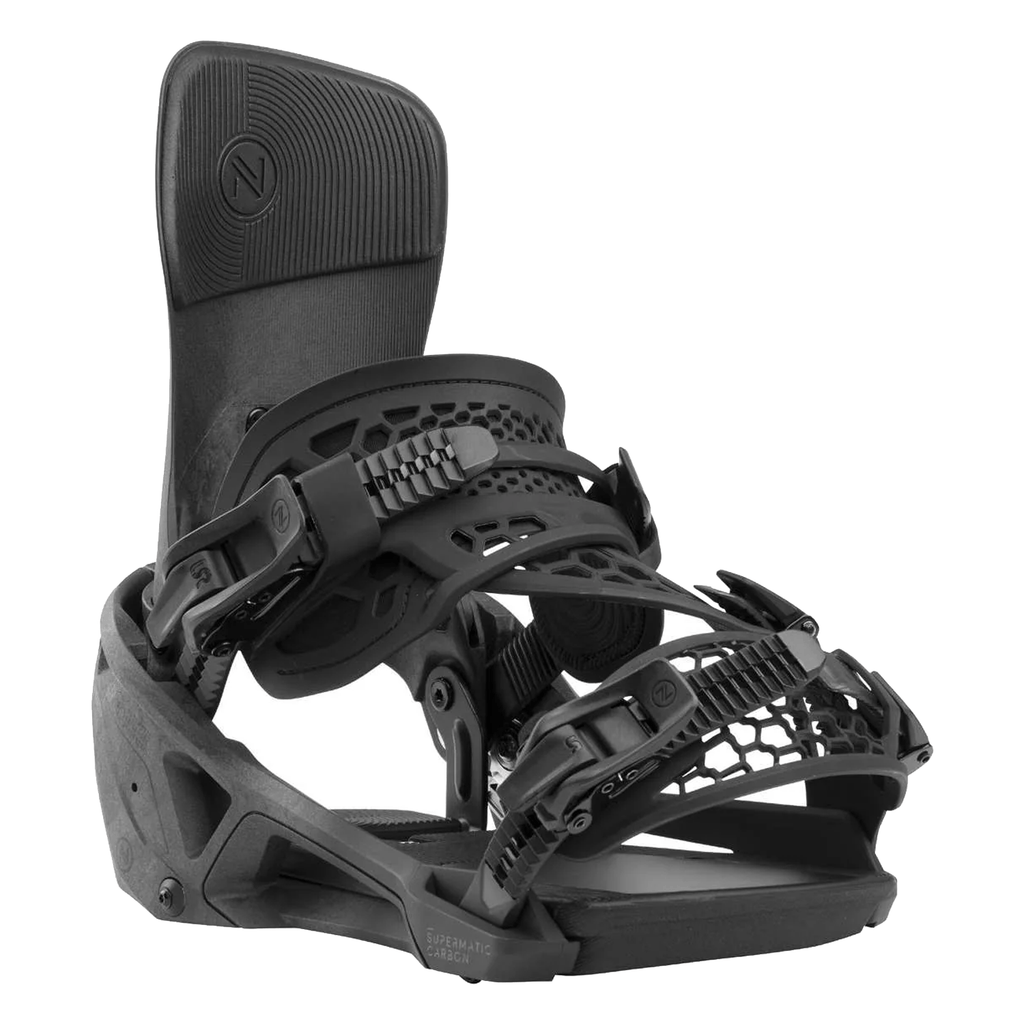 Nidecker Carbon Supermatic Snowboard Bindings 2026 Black - Comor - Go Play Outside