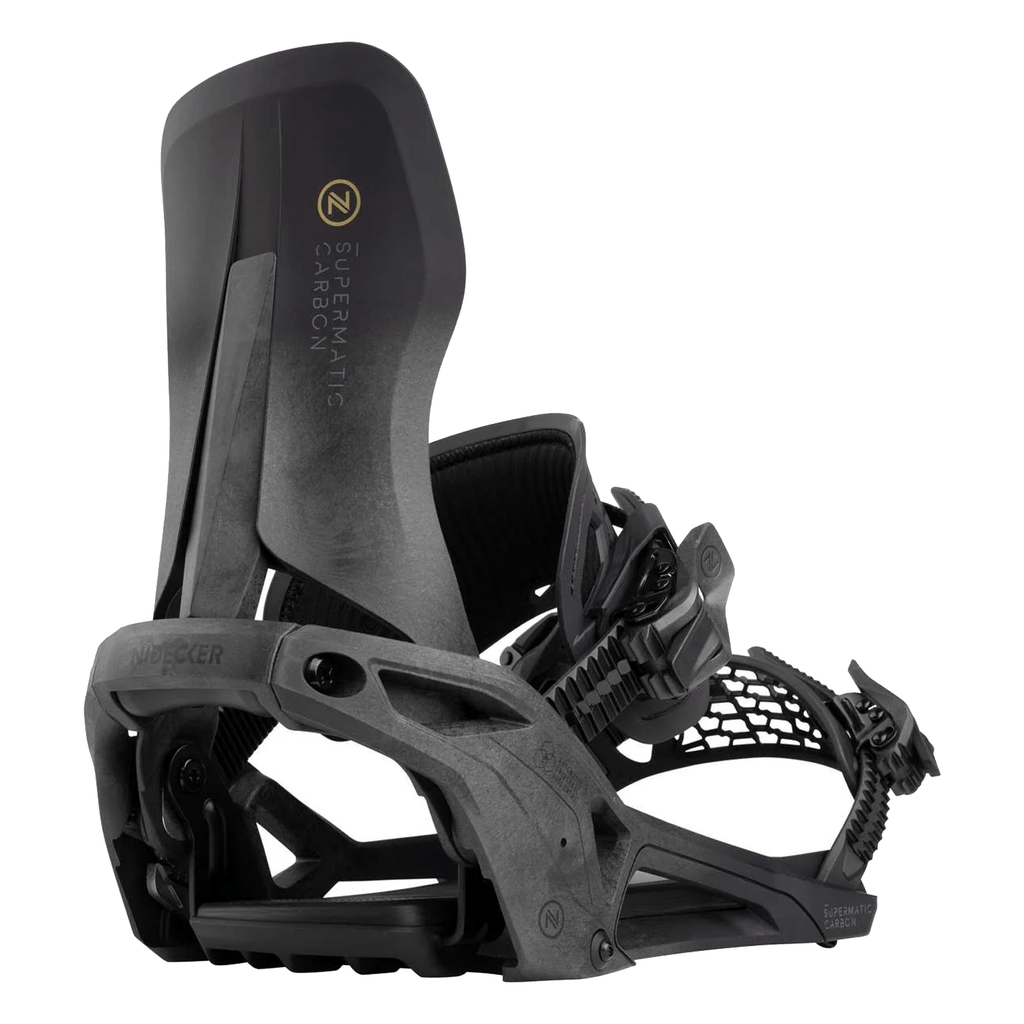 Nidecker Carbon Supermatic Snowboard Bindings 2026 Black - Comor - Go Play Outside