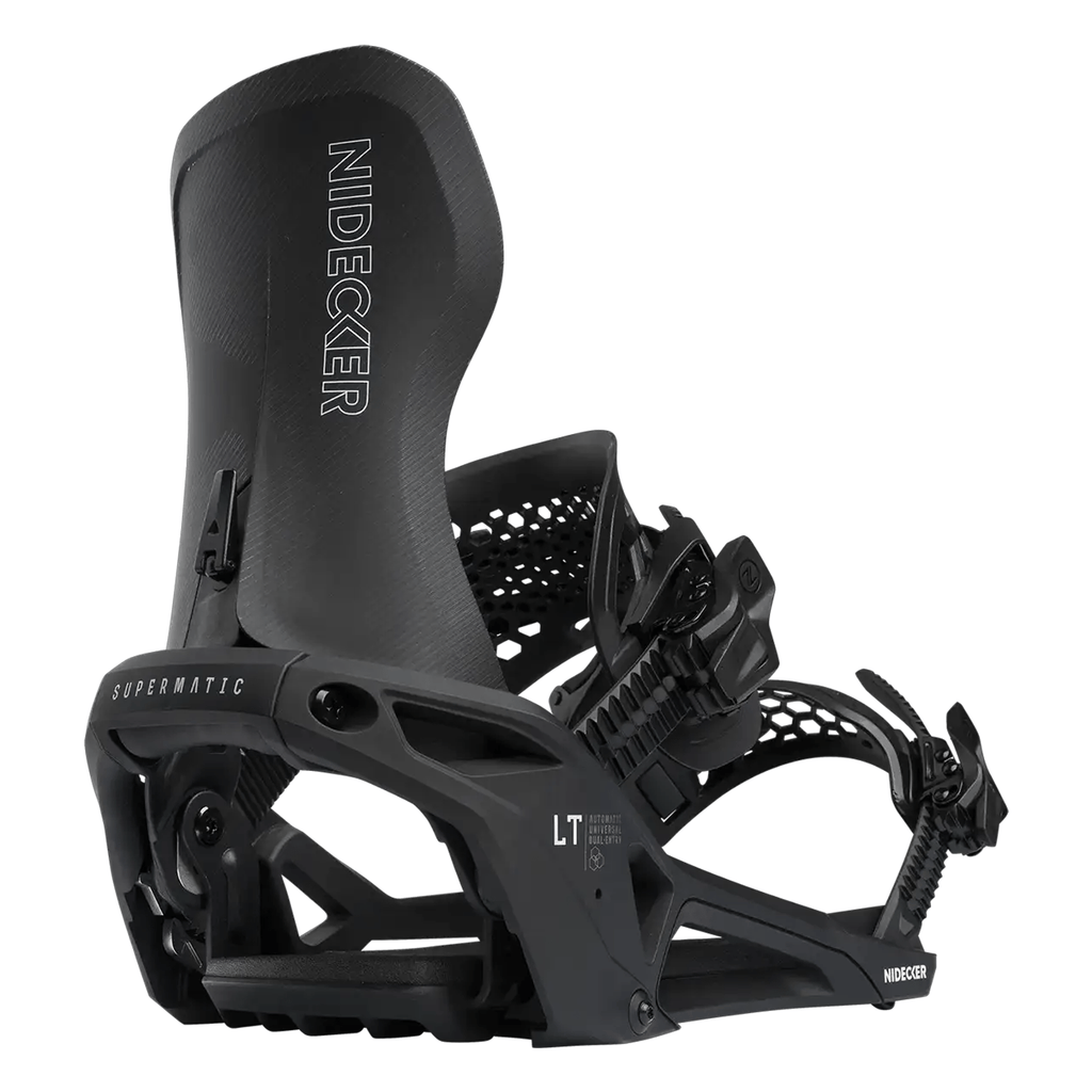 Nidecker LT Supermatic Snowboard Bindings 2026 Black - Comor - Go Play Outside