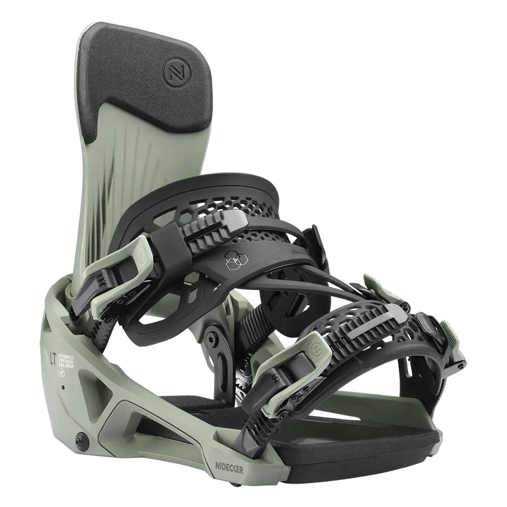 Nidecker LT Supermatic Snowboard Bindings 2026 Olive - Comor - Go Play Outside