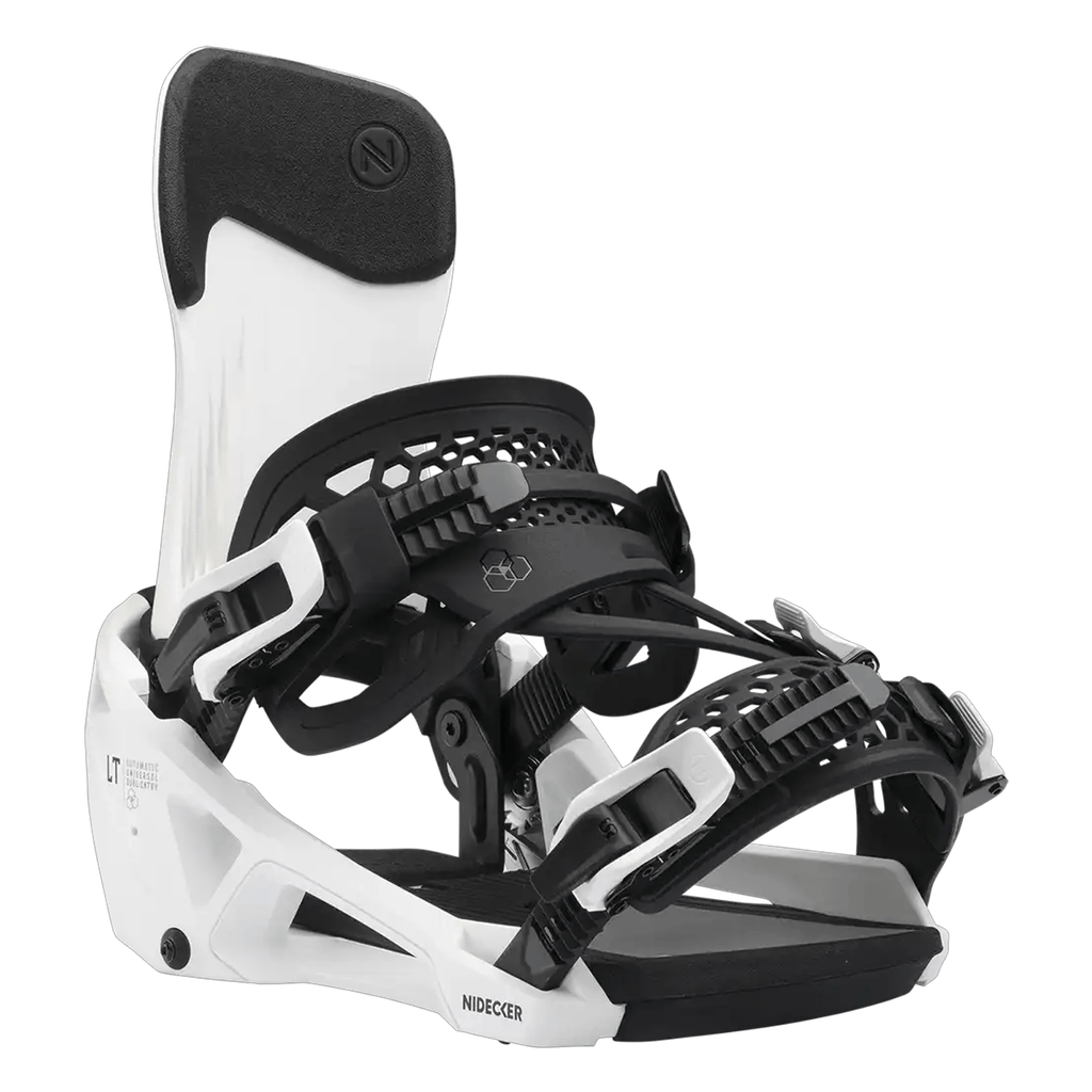 Nidecker LT Supermatic Snowboard Bindings 2026 White - Comor - Go Play Outside