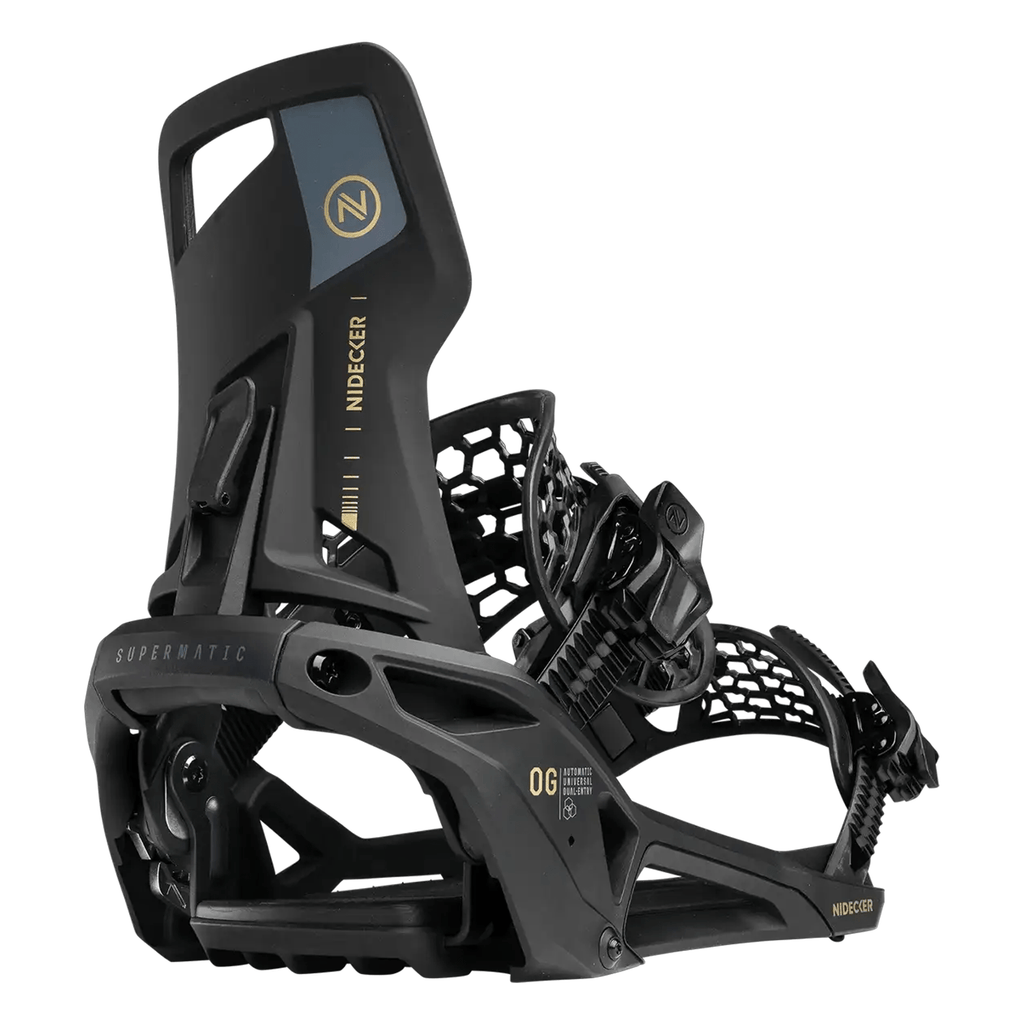 Nidecker OG Supermatic Snowboard Bindings 2026 Black - Comor - Go Play Outside