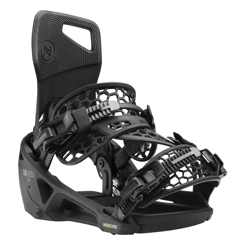 Nidecker OG Supermatic Snowboard Bindings 2026 Black - Comor - Go Play Outside