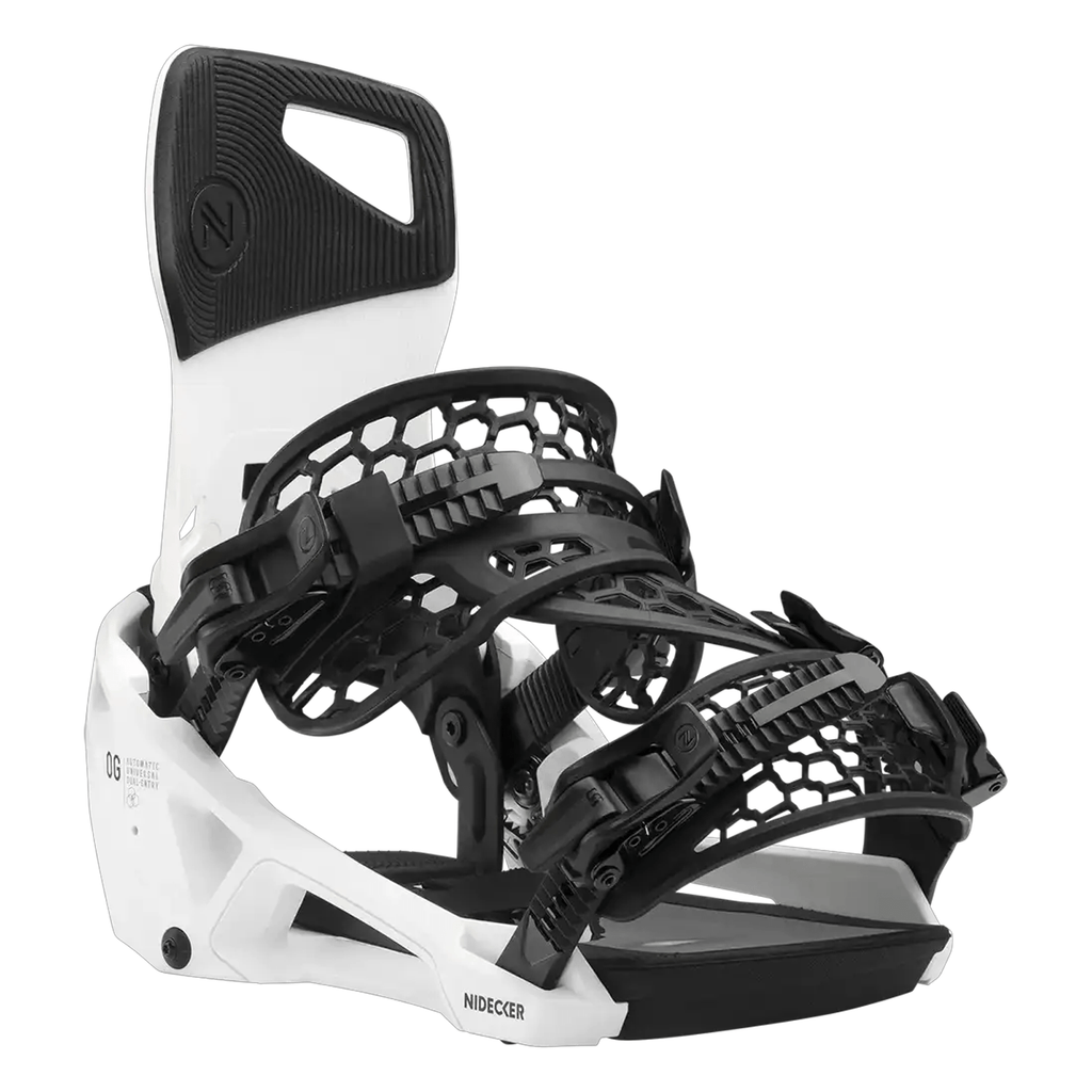 Nidecker OG Supermatic Snowboard Bindings 2026 White - Comor - Go Play Outside