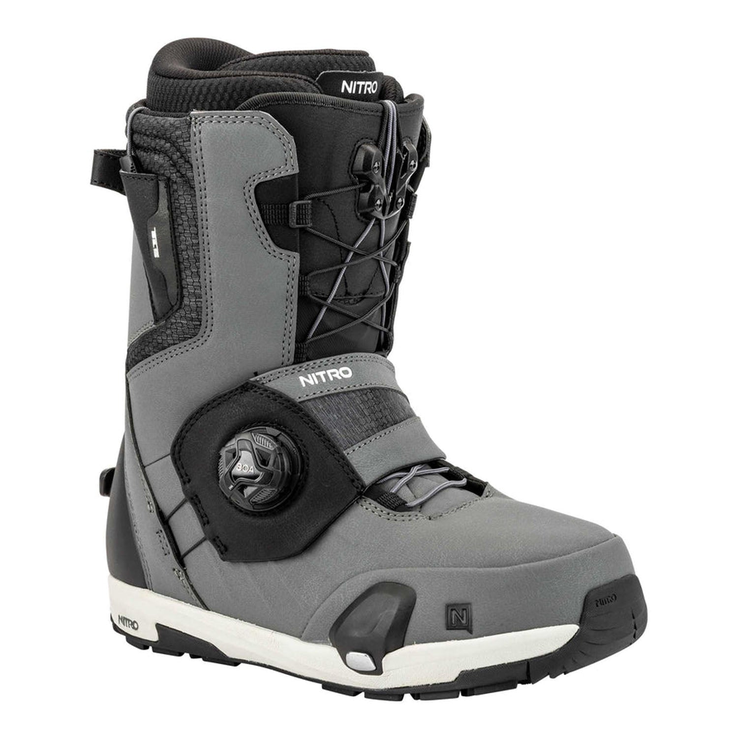 Nitro Men's Profile Step On TLS Snowboard Boots 2025 Charcoal