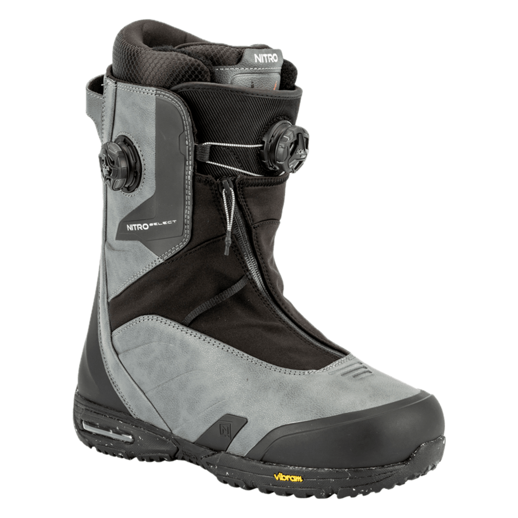 Nitro Men's Select BOA Snowboard Boots 2026 Charcoal/Black - Comor - Go Play Outside