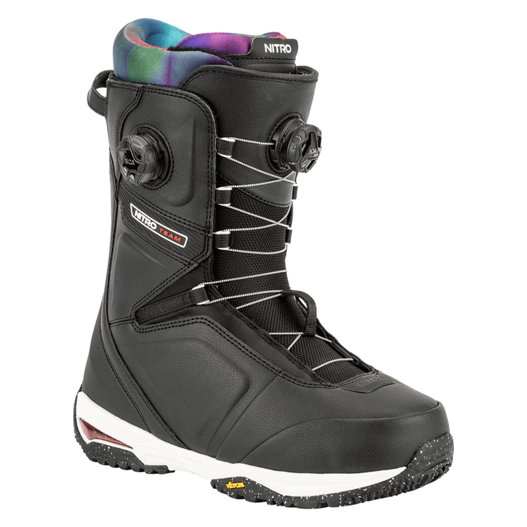 Nitro Men's Team BOA Snowboard Boots 2026 Black - Tie Dye - Comor - Go Play Outside