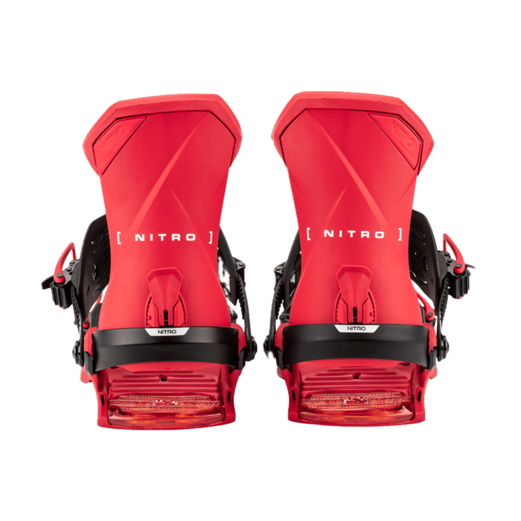 Nitro Men's Team Snowboard Bindings 2026 Vivid Red - Comor - Go Play Outside