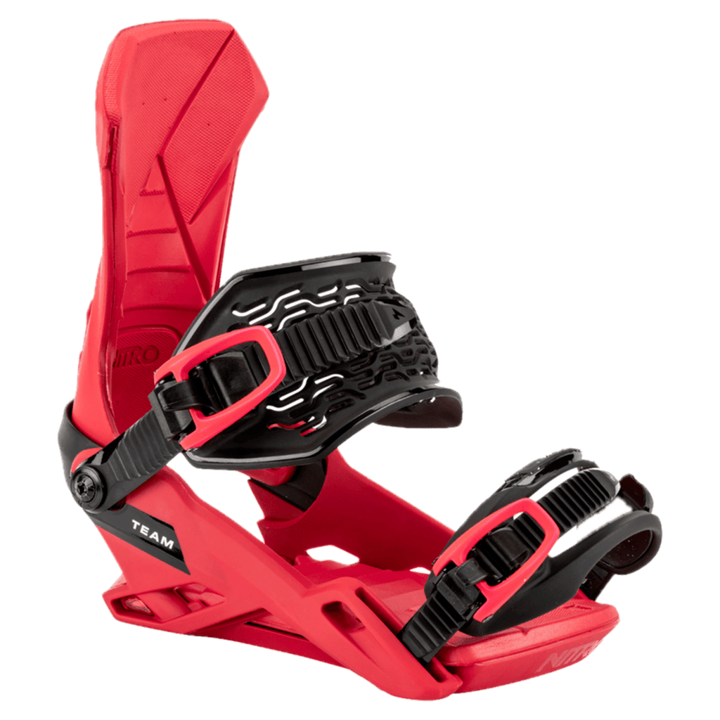 Nitro Men's Team Snowboard Bindings 2026 Vivid Red - Comor - Go Play Outside