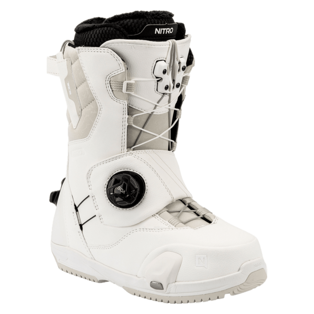 Nitro Women's Cave Step On TLS Snowboard Boots 2026 White - Comor - Go Play Outside