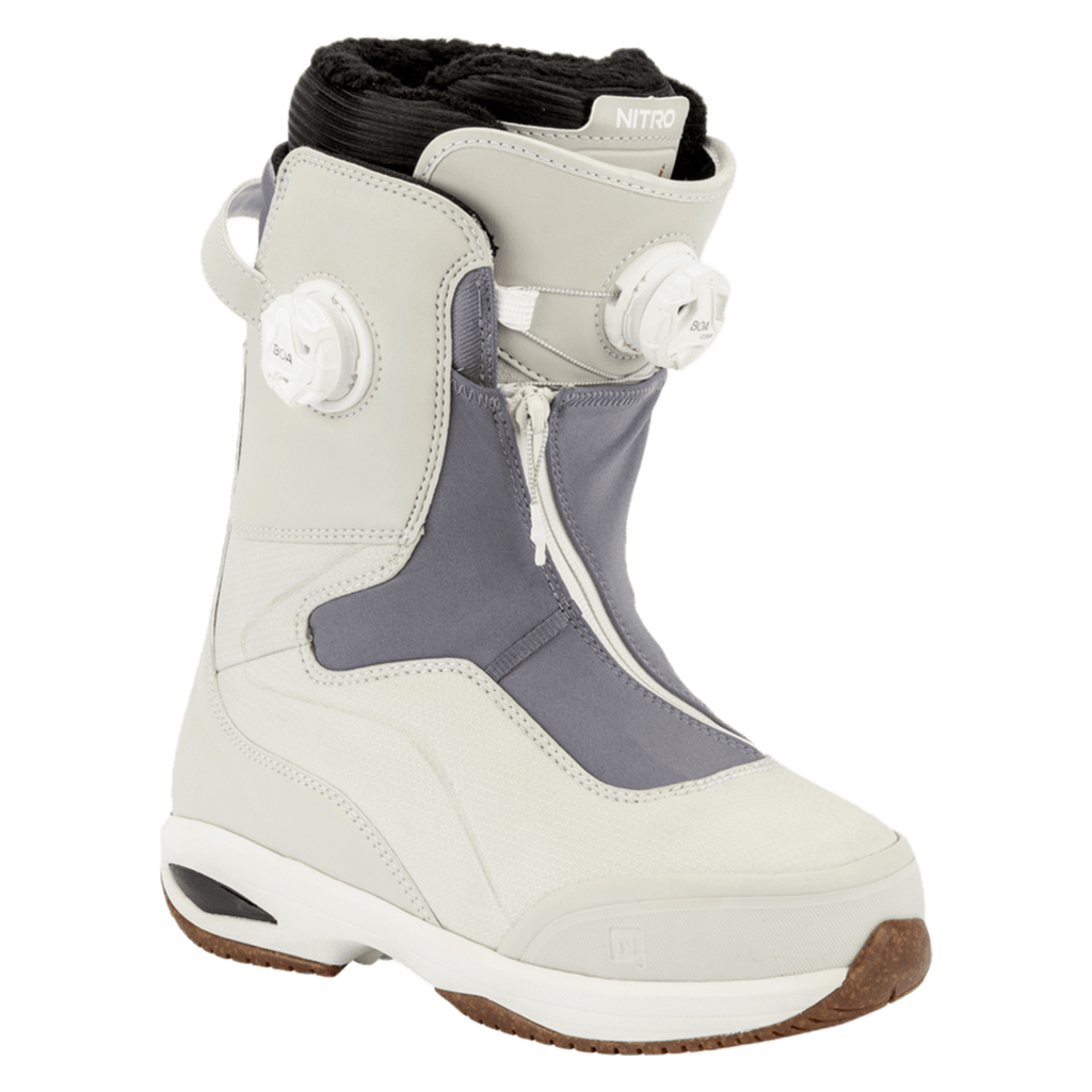 Nitro Women's Fate BOA Snowboard Boots 2026 Ice/Lavender - Comor - Go Play Outside