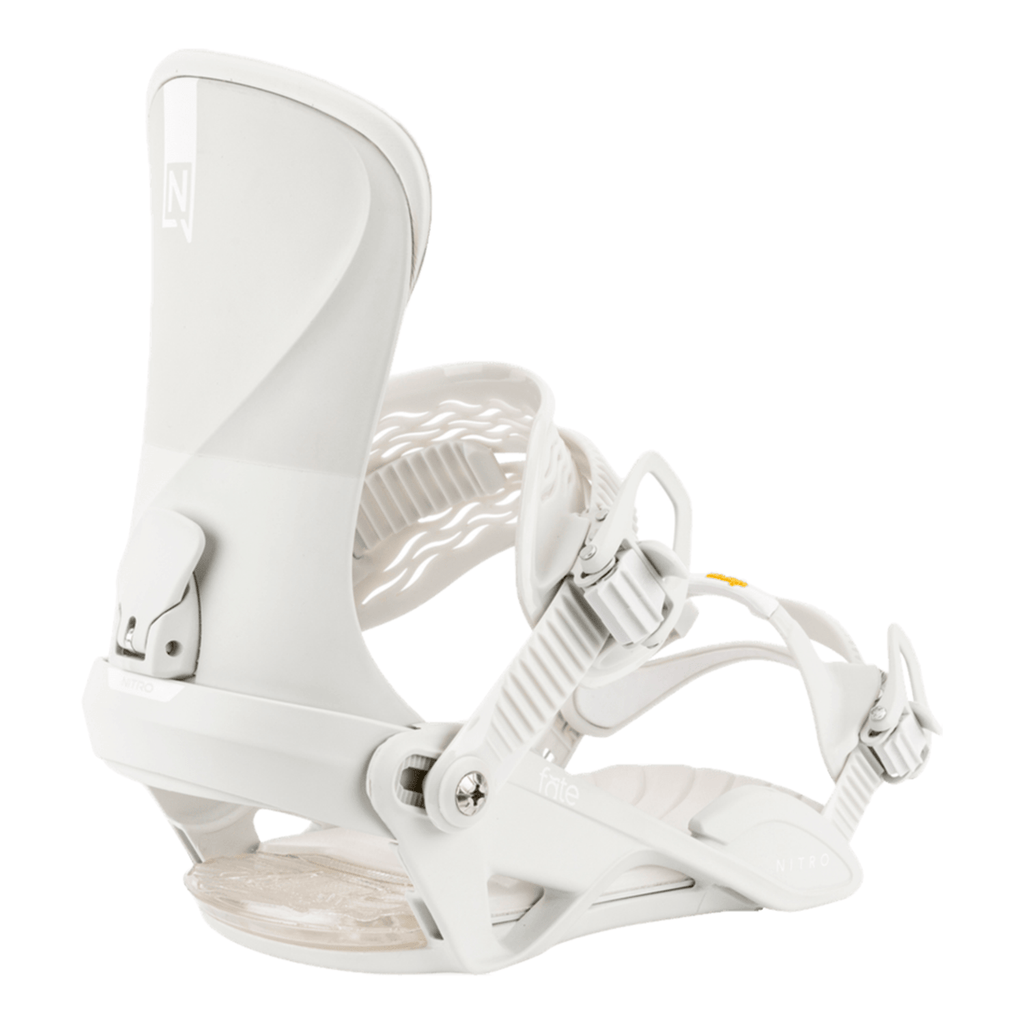 Nitro Women's Fate Snowboard Bindings 2026 Off White - Comor - Go Play Outside
