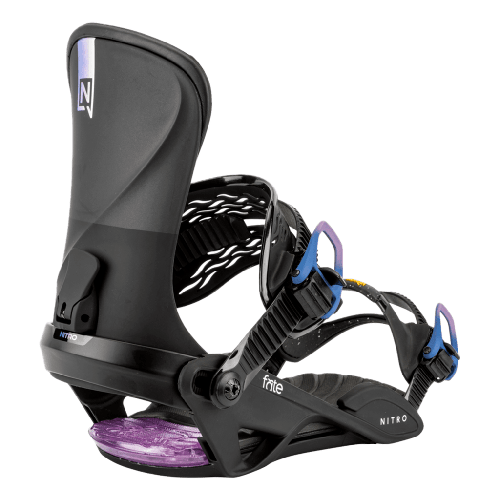 Nitro Women's Fate Snowboard Bindings 2026 Ultra Black - Comor - Go Play Outside