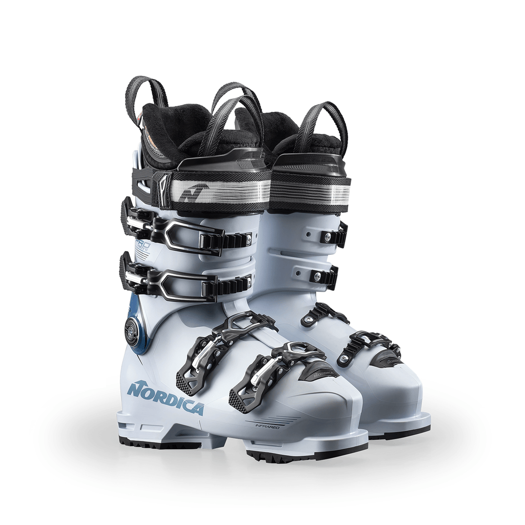 Nordica Women's Promachine 105 Ski Boot 2026 White/Light Blue Black - Comor - Go Play Outside