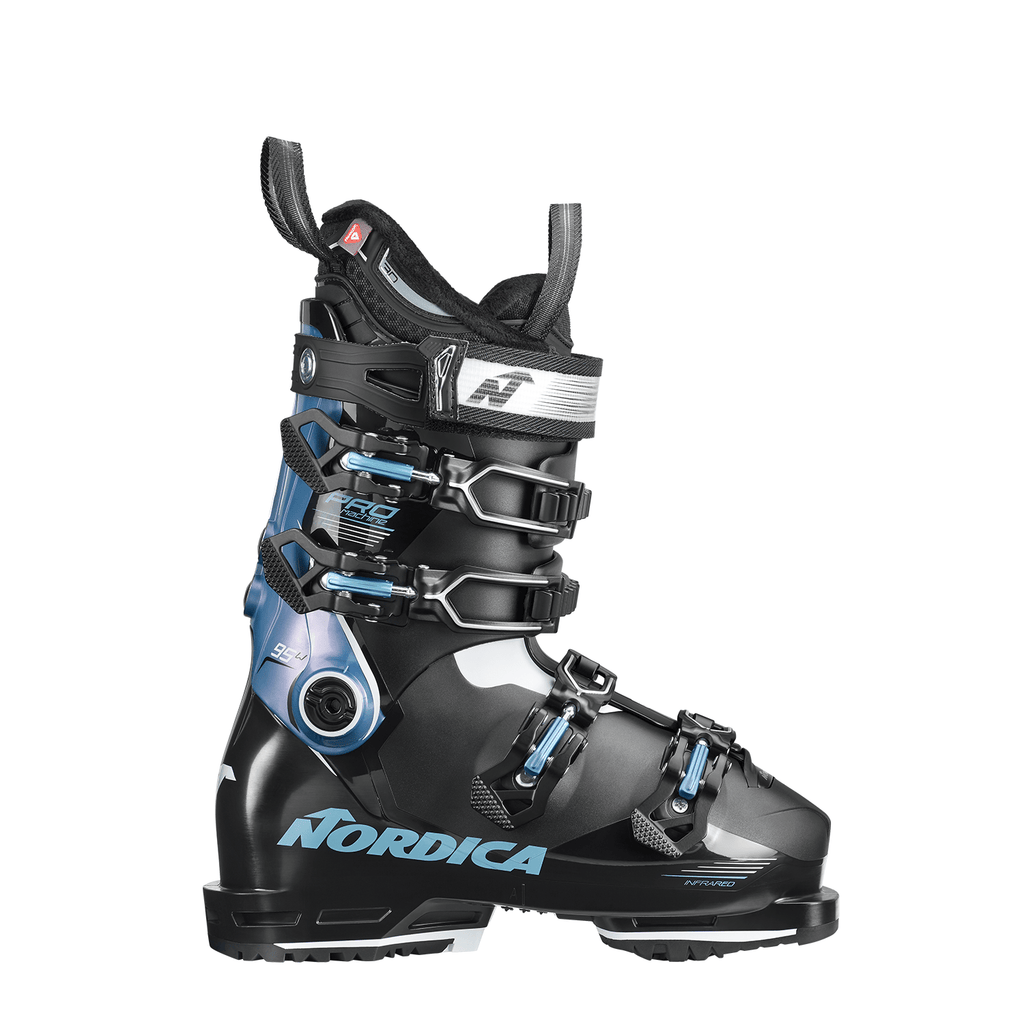 Nordica Women's Promachine 95 Ski Boot 2026 Black/Light Blue/White - Comor - Go Play Outside