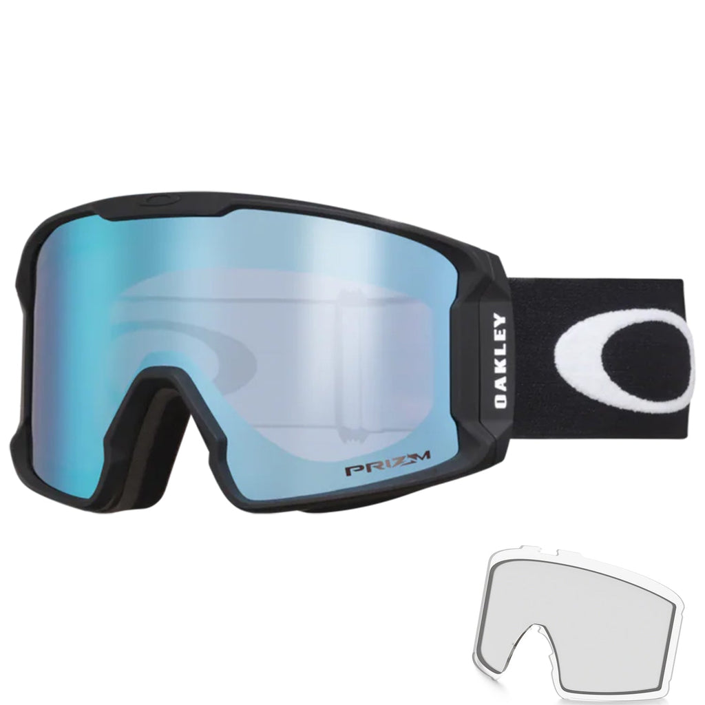 Oakley Line Miner L Goggles Matte Black/Prizm Sapphire Iridium + Prizm Clear - Comor - Go Play Outside