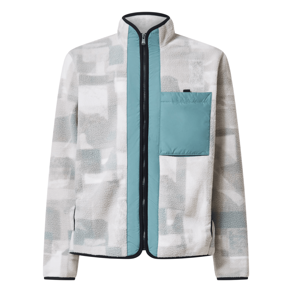 Oakley Men's Off - Slope Mountain Fire Sherpa Jacket 2026 Mountain Camo Green - Comor - Go Play Outside