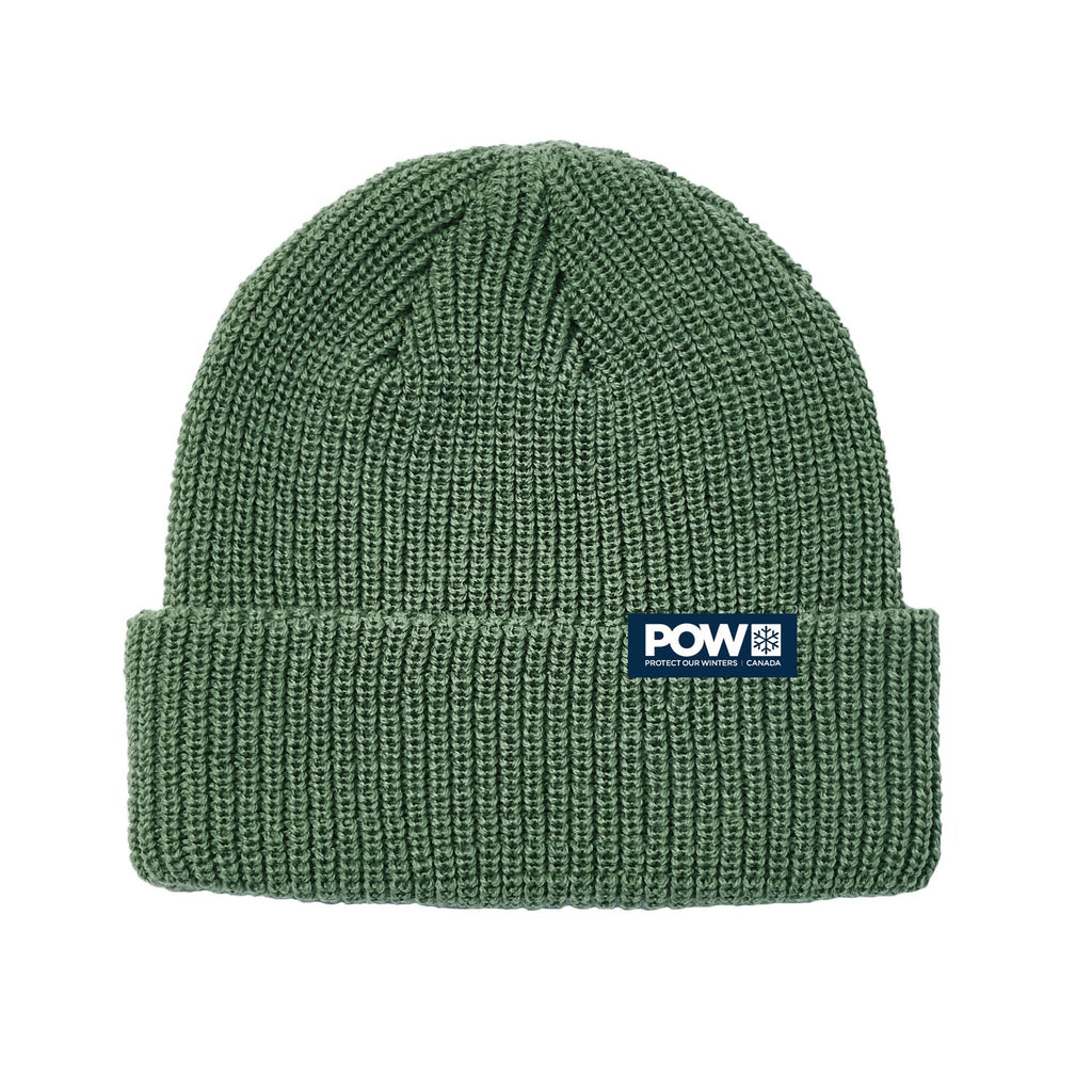 POW Canada Logo Beanie Sage - Comor - Go Play Outside