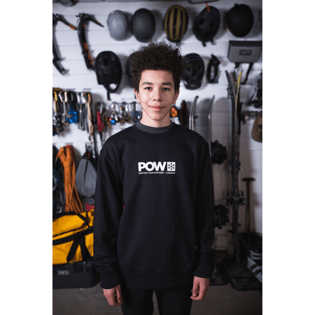 POW Canada Logo Crew Black - Comor - Go Play Outside
