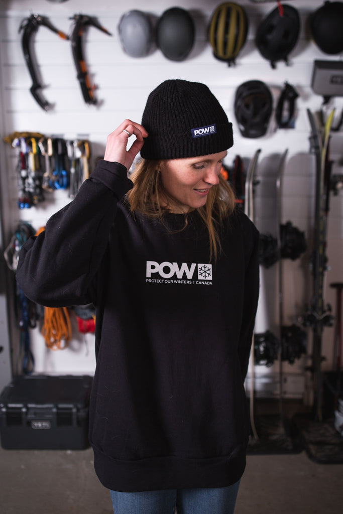 POW Canada Logo Crew Black - Comor - Go Play Outside