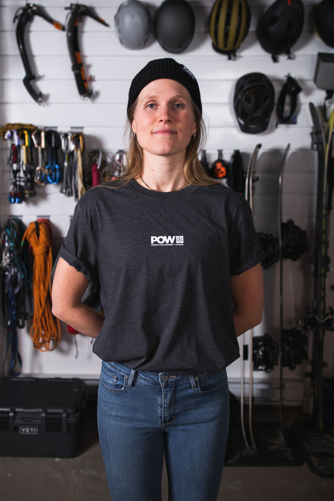 POW Canada Logo T-Shirt Charcoal - Comor - Go Play Outside
