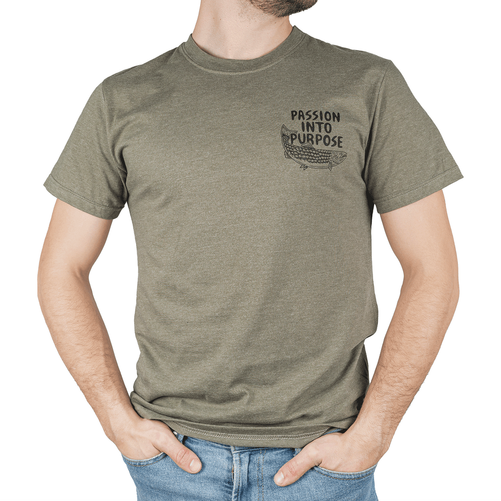 POW Canada Sarah King Artist Series T-Shirt Green Heather - Comor - Go Play Outside