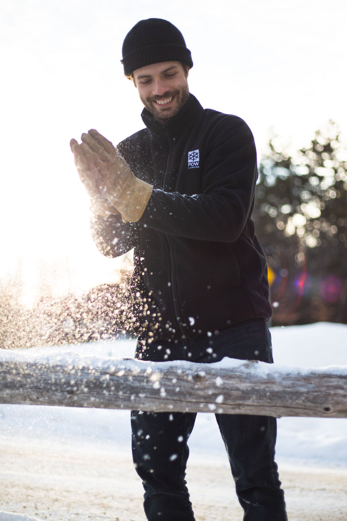 POW Canada Snowflake Fleece Black - Comor - Go Play Outside