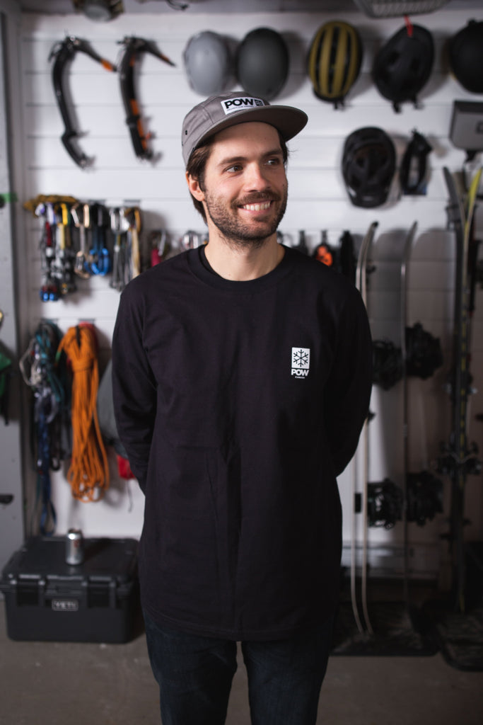 POW Canada Snowflake Long Sleeve Black - Comor - Go Play Outside