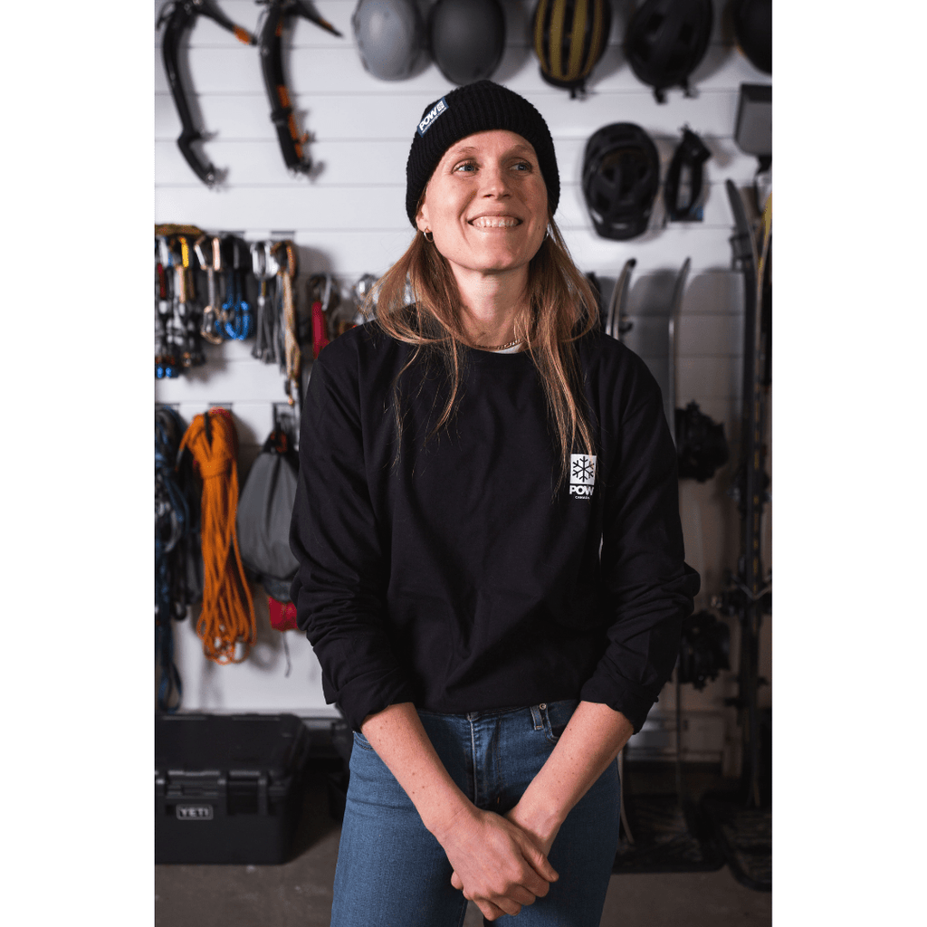 POW Canada Snowflake Long Sleeve Black - Comor - Go Play Outside