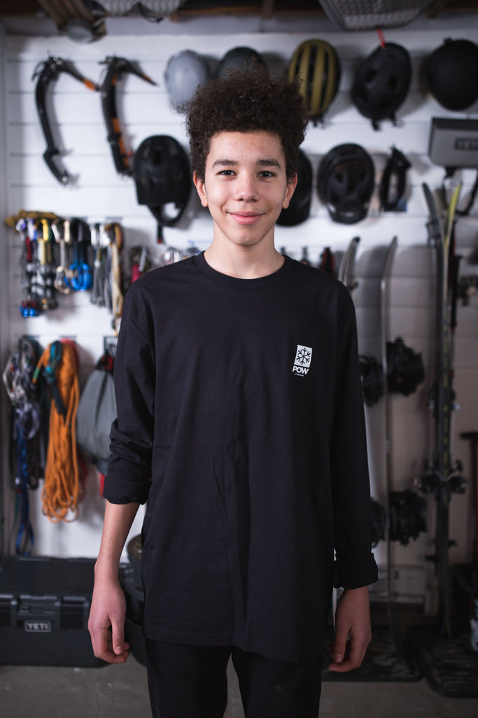 POW Canada Snowflake Long Sleeve Black - Comor - Go Play Outside